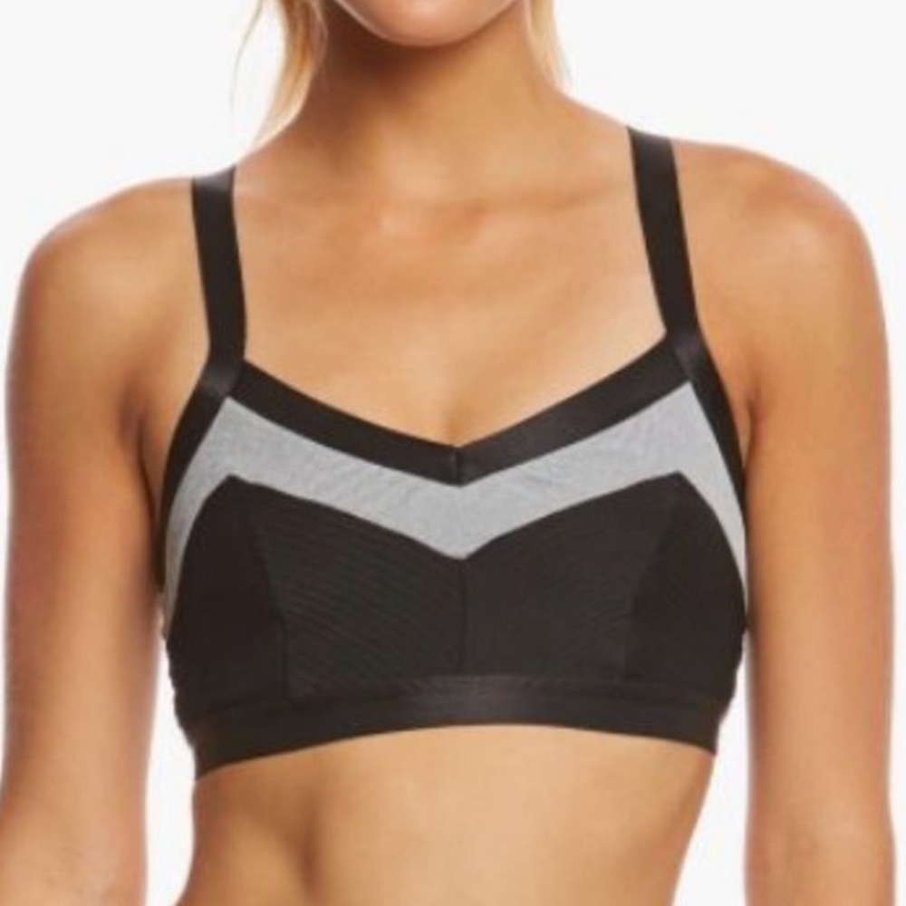 Beyond Yoga Limited Edition Full Disclosure Bra Black Gray Women’s Size S